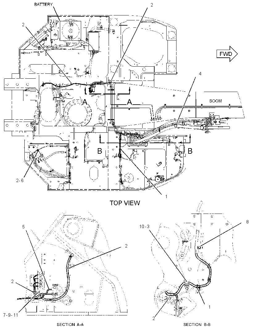 WIRING GP-AUXILIARY CONTROL 2917721 CAT