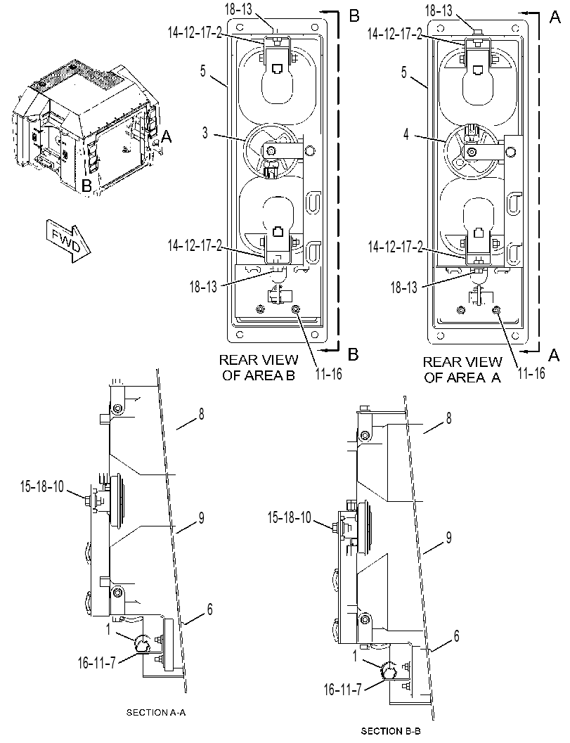 LIGHTING GP-FRONT 3437254 CAT