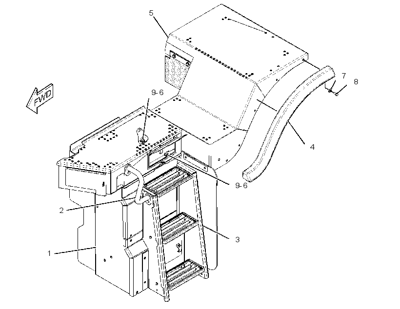 LADDER & WALKWAY GP 3600720 CAT