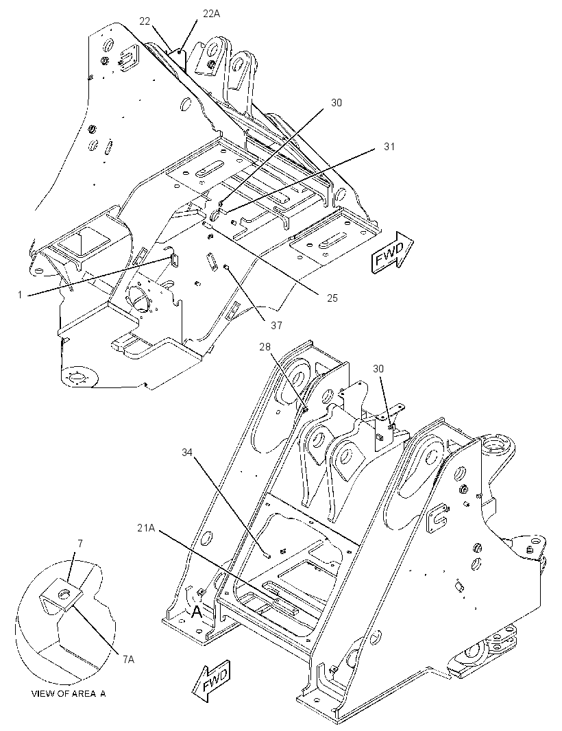 FRAME AS-LOADER 3262131 CAT