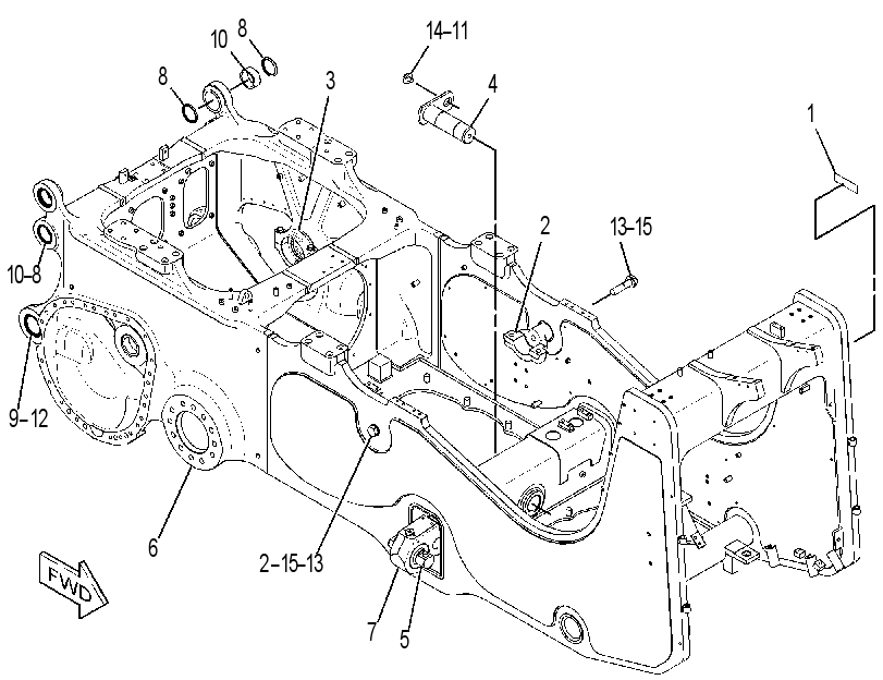 FRAME GP-MAIN 3348900 CAT