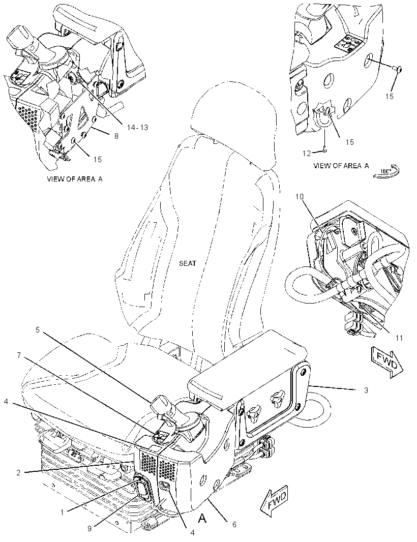 CONTROL & MTG GP-STEERING 2858010 CAT