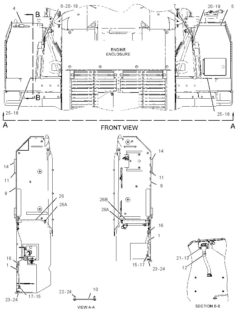 ENCLOSURE GP-REAR 2580936 CAT
