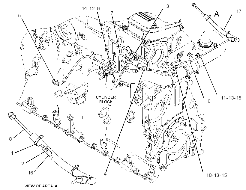 LINES GP-TURBOCHARGER 3544822 CAT