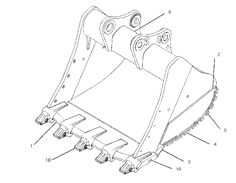 BUCKET AS-SEVERE SERVICE SPADE 3654553 CAT