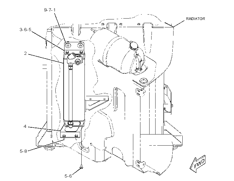 COOLER & MTG GP-HYDRAULIC OIL 3284009 CAT