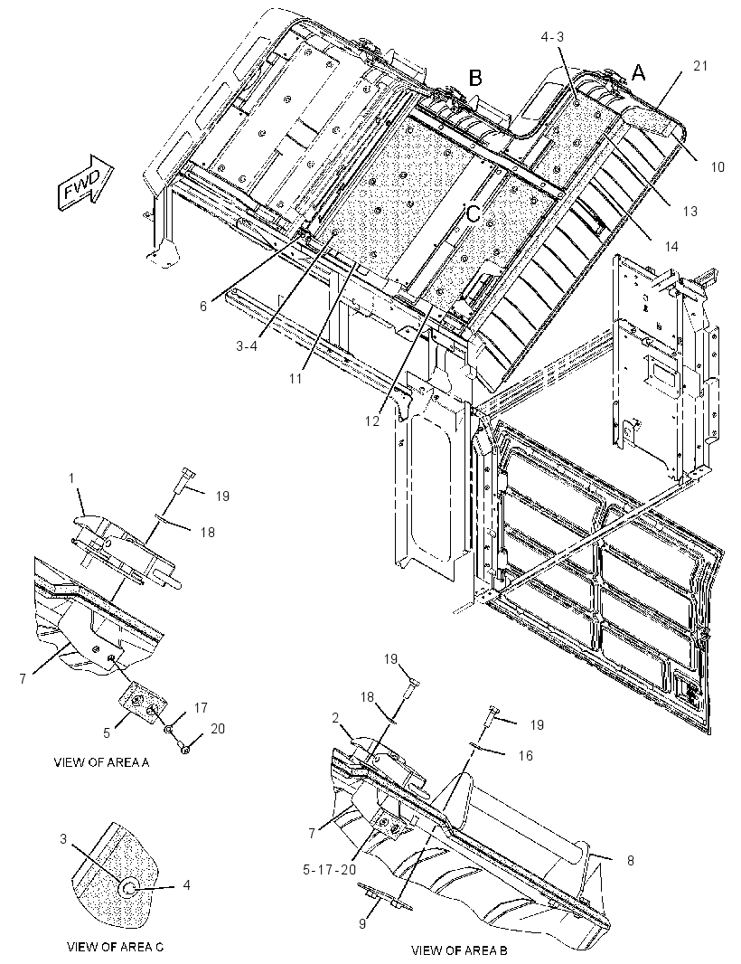 HOOD GP-ENGINE COMPARTMENT 3667176 CAT