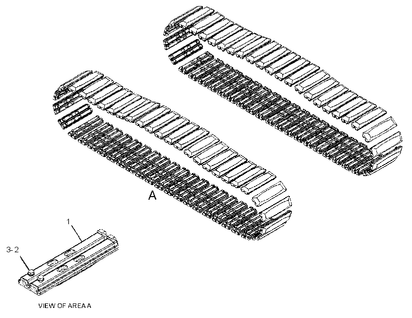 PAD GP-TRACK RUBBER 3496506 CAT