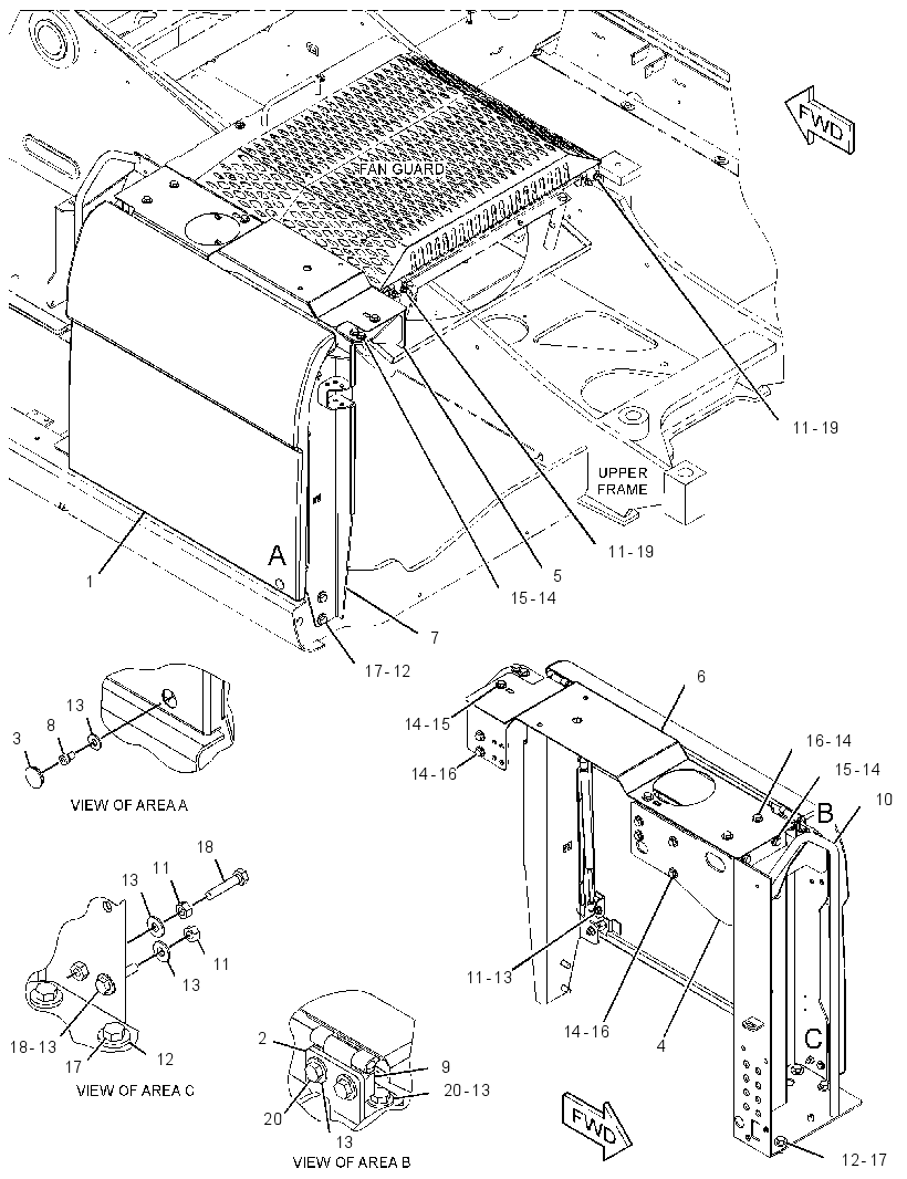 ENCLOSURE GP-FUEL TANK 3388344 CAT