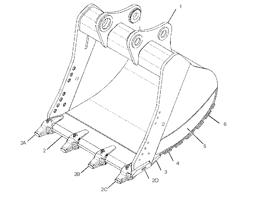 BUCKET AS-SEVERE SERVICE SPADE 3686385 CAT