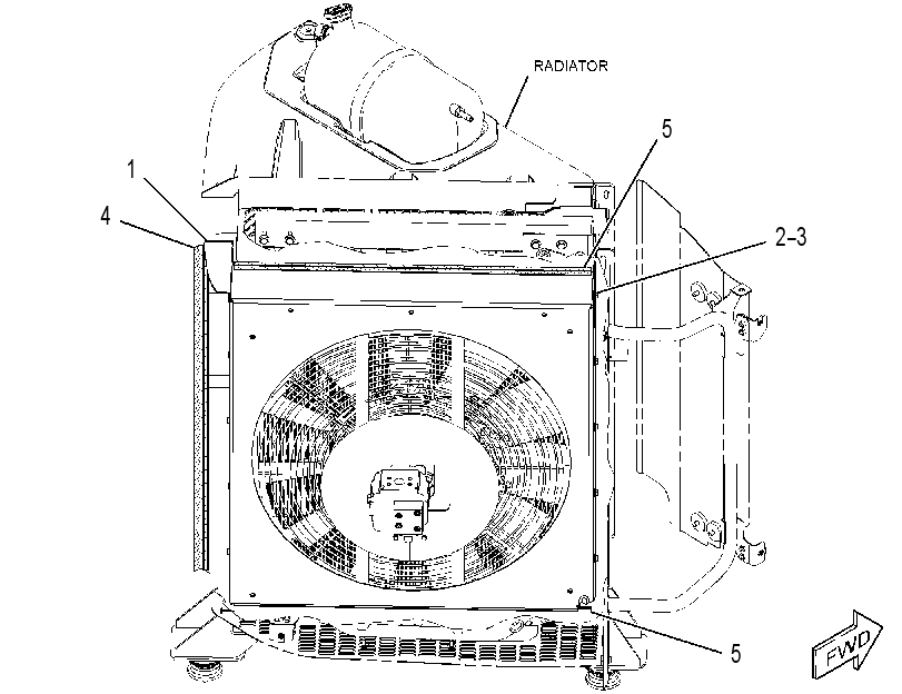 SHROUD GP-RADIATOR 3624575 CAT