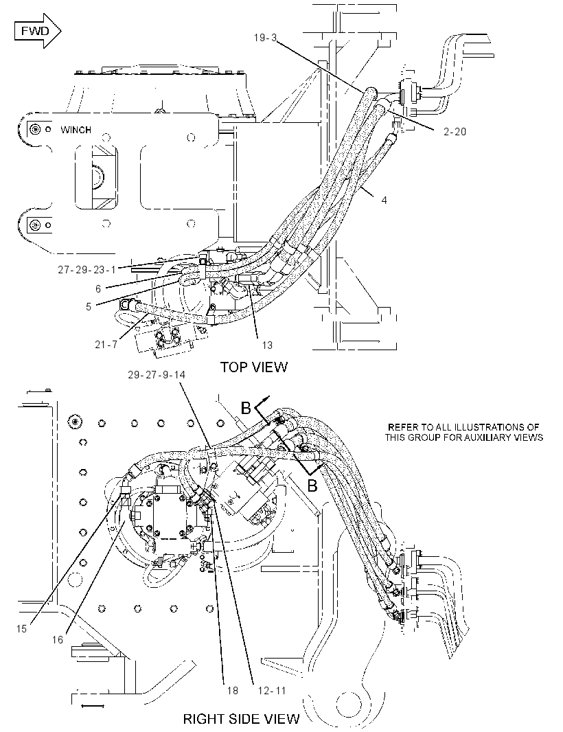 LINES GP-WINCH 2587474 CAT