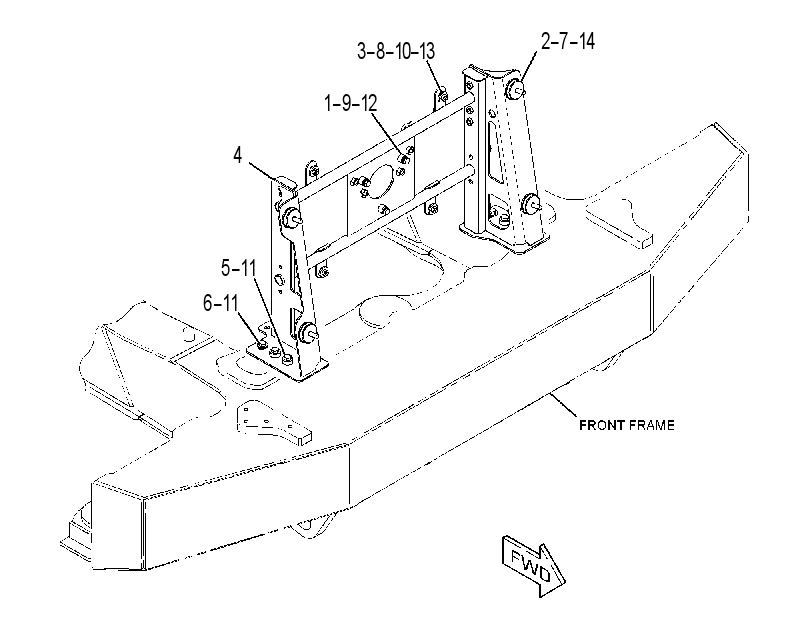 SUPPORT GP-AFTERCOOLER 3418053 CAT
