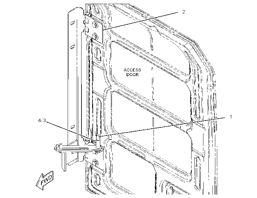 HINGE GP-DOOR 3635260 CAT