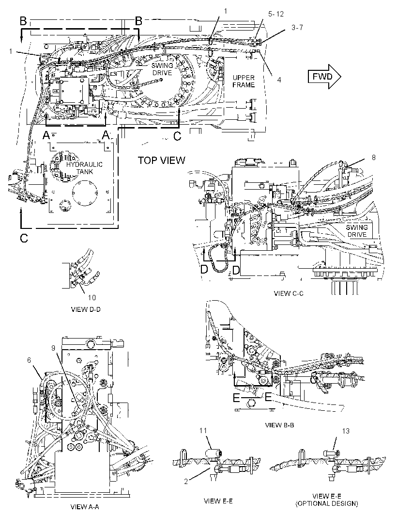 Трубопроводы управляющие 3199828 CAT