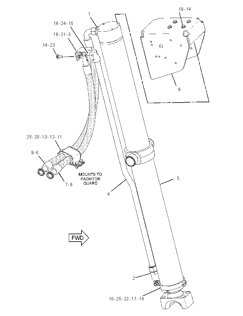 CYLINDER & LINES GP 3388657 CAT