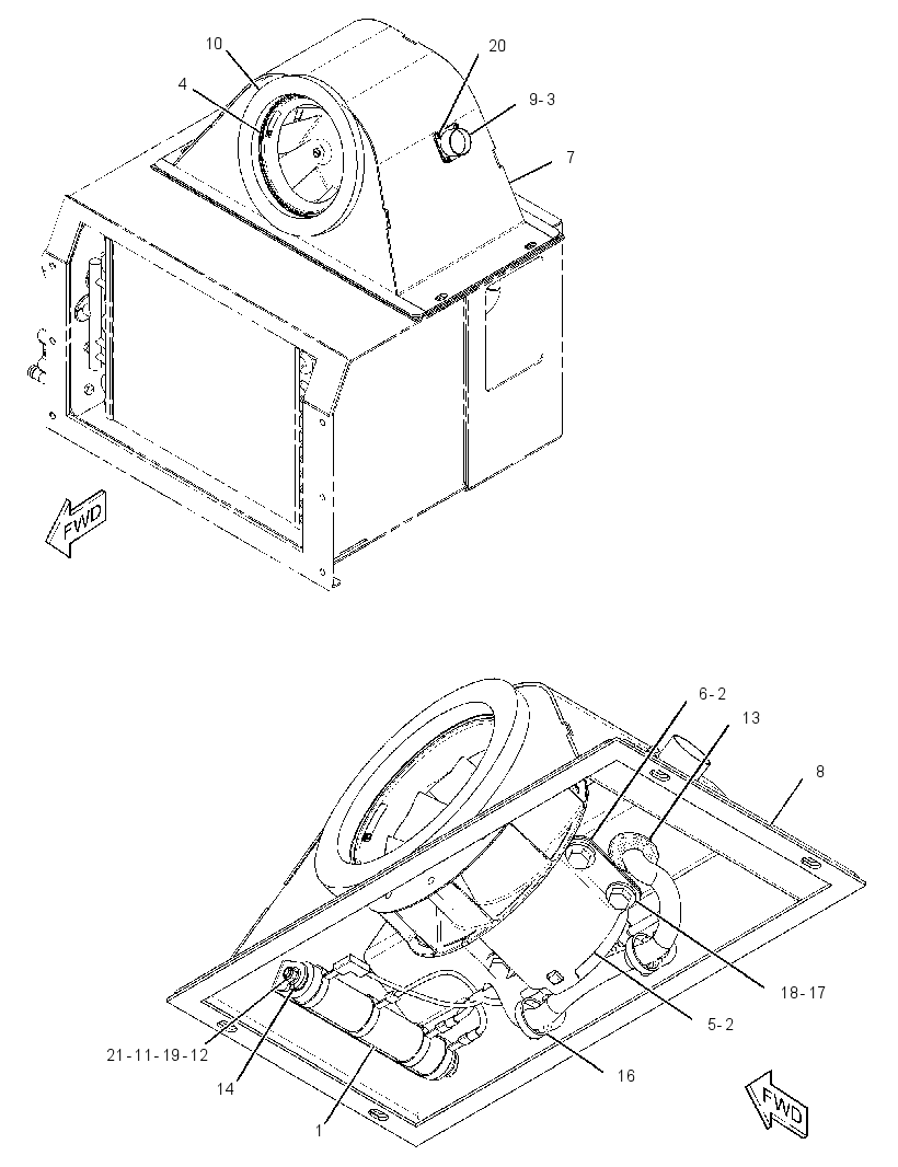 BLOWER GP-CAB 3206234 CAT