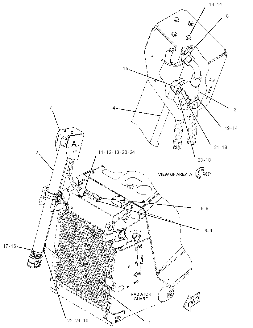CYLINDER & LINES GP 3358333 CAT
