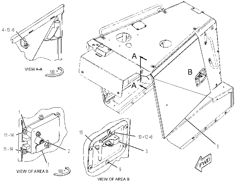 DOOR GP-HOOD 3652335 CAT