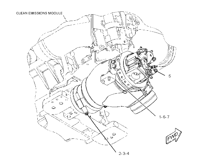COMBUSTION & MTG GP-EXHAUST 3550803 CAT
