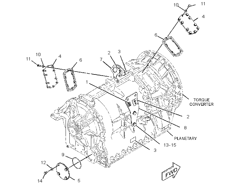 COVER GP-TRANSMISSION 3614011 CAT