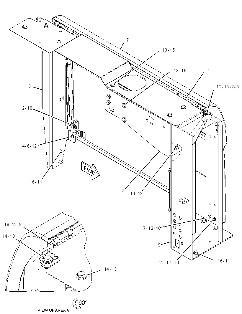 ENCLOSURE GP-FUEL TANK 3388347 CAT