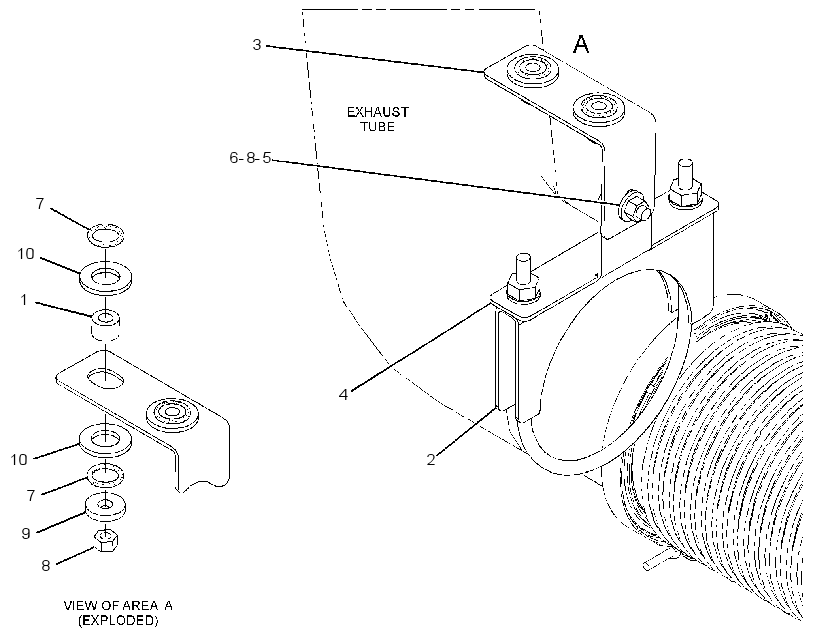 MOUNTING GP-EXHAUST 3368500 CAT