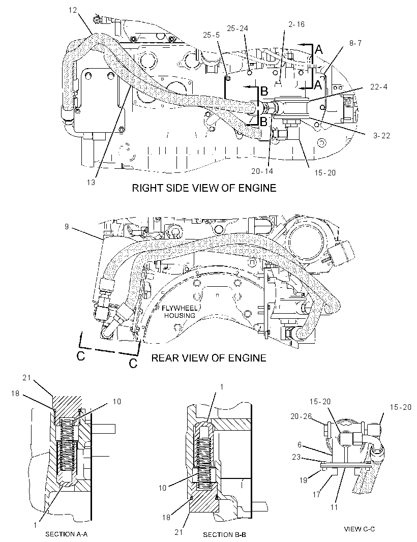 FILTER & LINES GP-ENGINE OIL 3687798 CAT