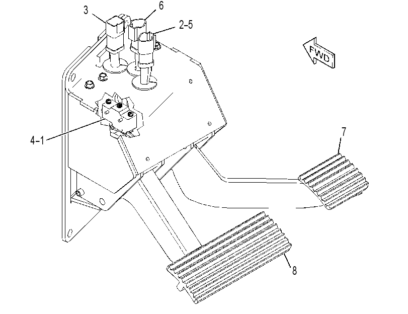 PEDAL GP-GOVERNOR & BRAKE 3295766 CAT