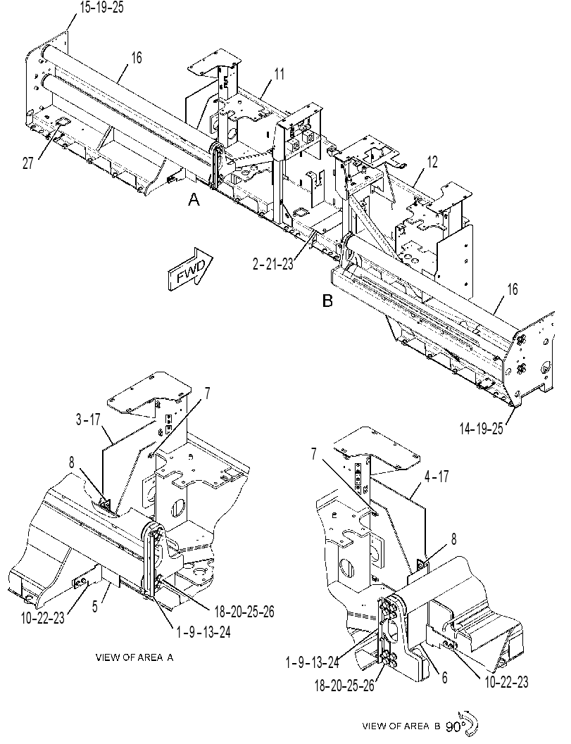 FRAME GP-SCREED 3283607 CAT