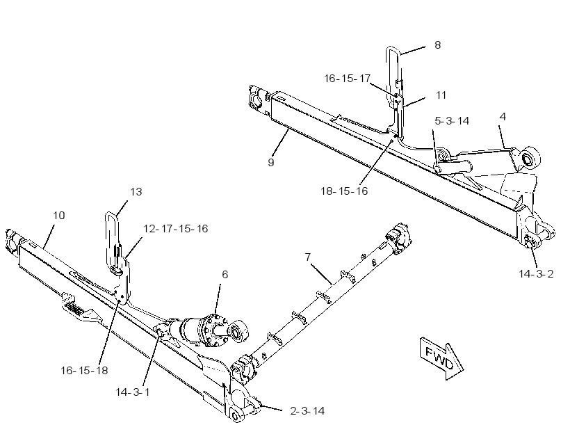 PUSH ARM GP-STABILIZER 3646536 CAT