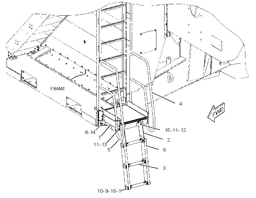 LADDER & WALKWAY GP 3442424 CAT