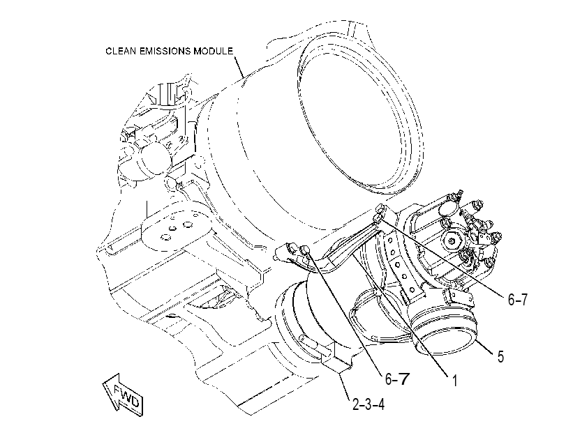 COMBUSTION & MTG GP-EXHAUST 3649027 CAT