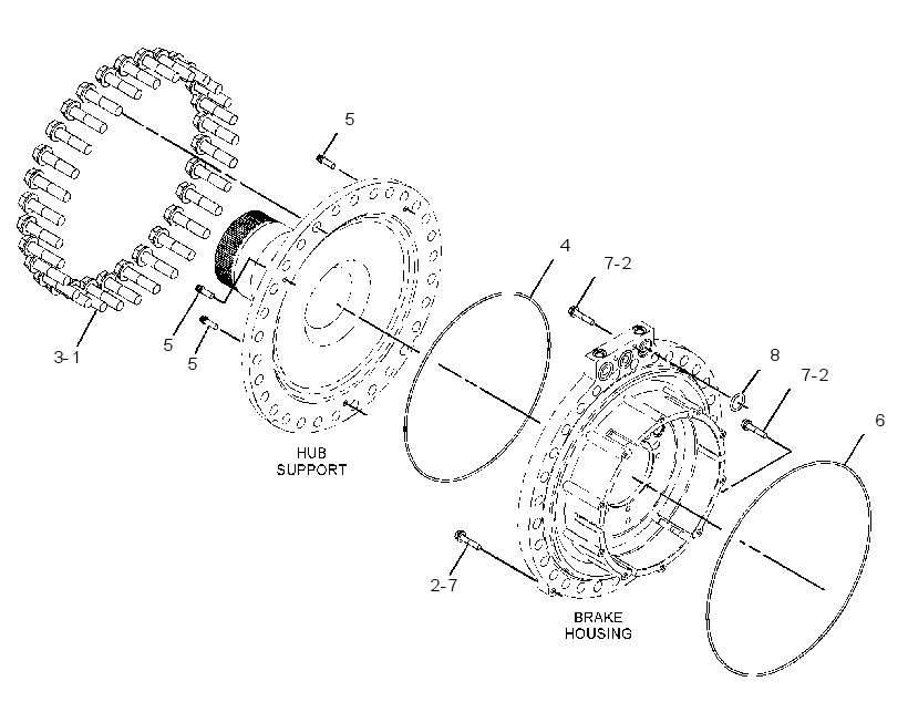 MOUNTING GP-FINAL DRIVE 3607675 CAT