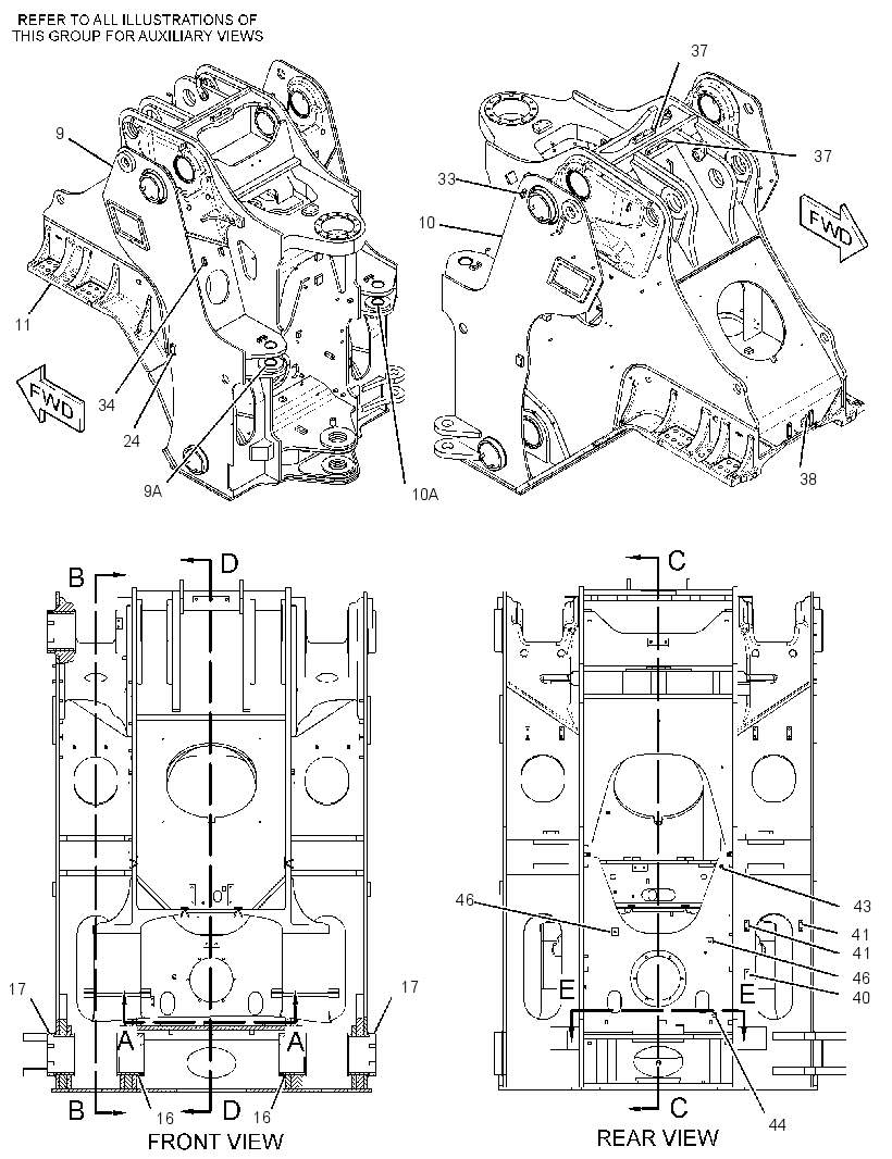 FRAME AS-LOADER 3132000 CAT