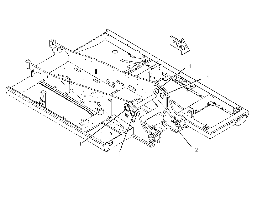 FRAME & BEARING AS 3406821 CAT