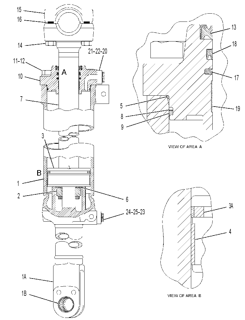 CYLINDER GP-DUAL TILT 1470709 CAT