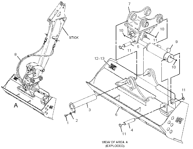 BUCKET AR-TILTABLE 2494150 CAT