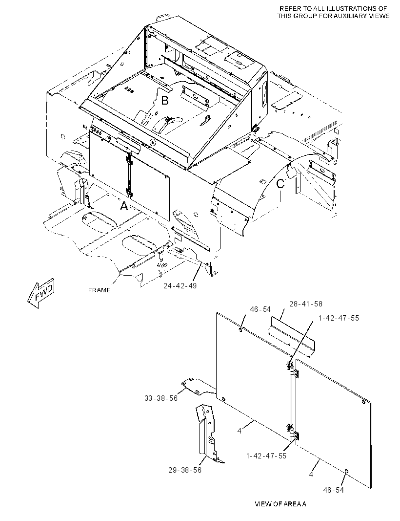 COVER GP-REAR 3436835 CAT