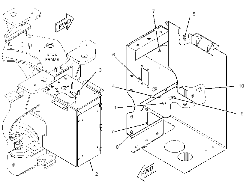ENCLOSURE GP-SERVICE CENTER 3255199 CAT
