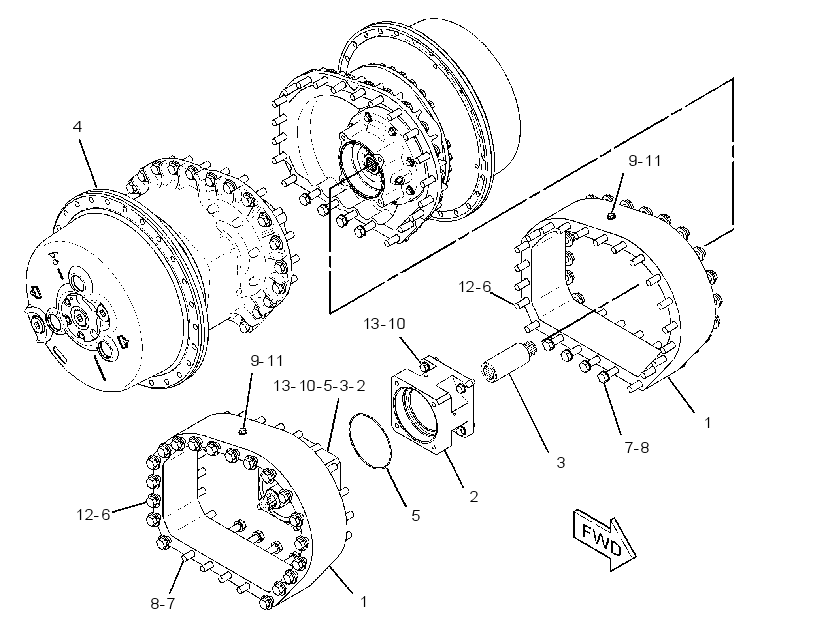 FINAL DRIVE & BRAKE GP 3069300 CAT