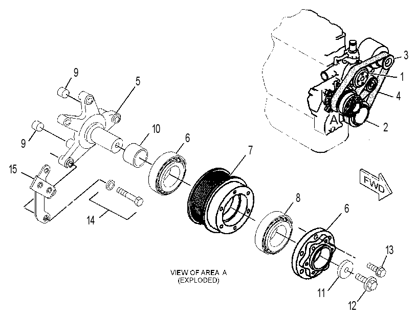 PULLEY GP-ENGINE 3244199 CAT