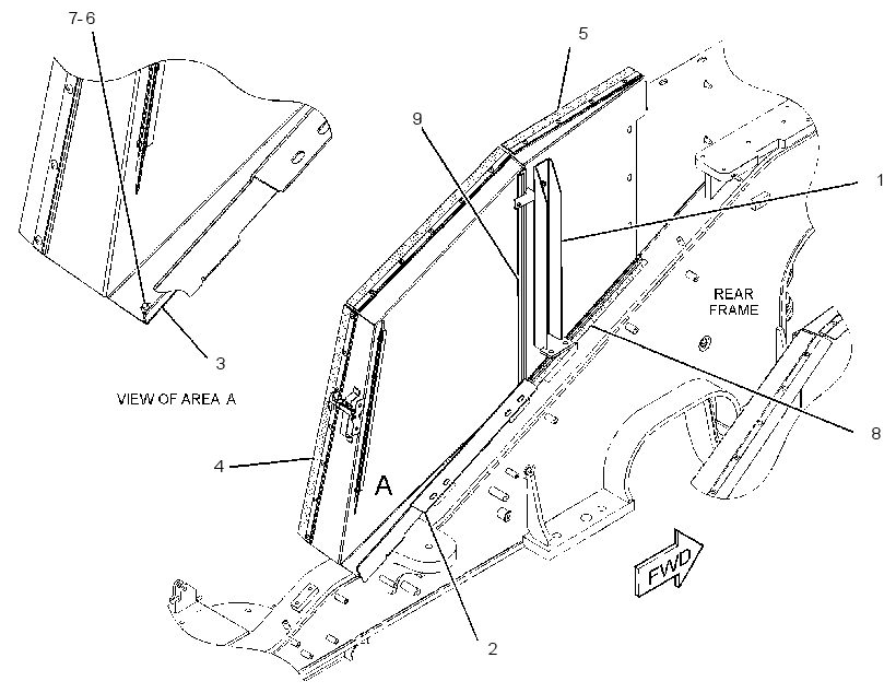 Панель боковая 3581797 CAT