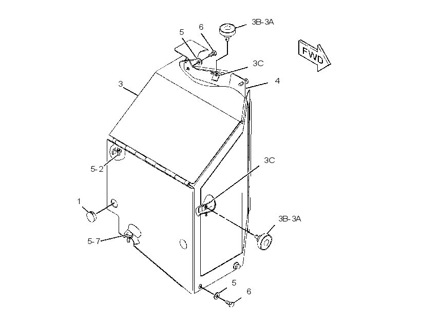 ENCLOSURE GP-HYDRAULIC TANK 2114482 CAT