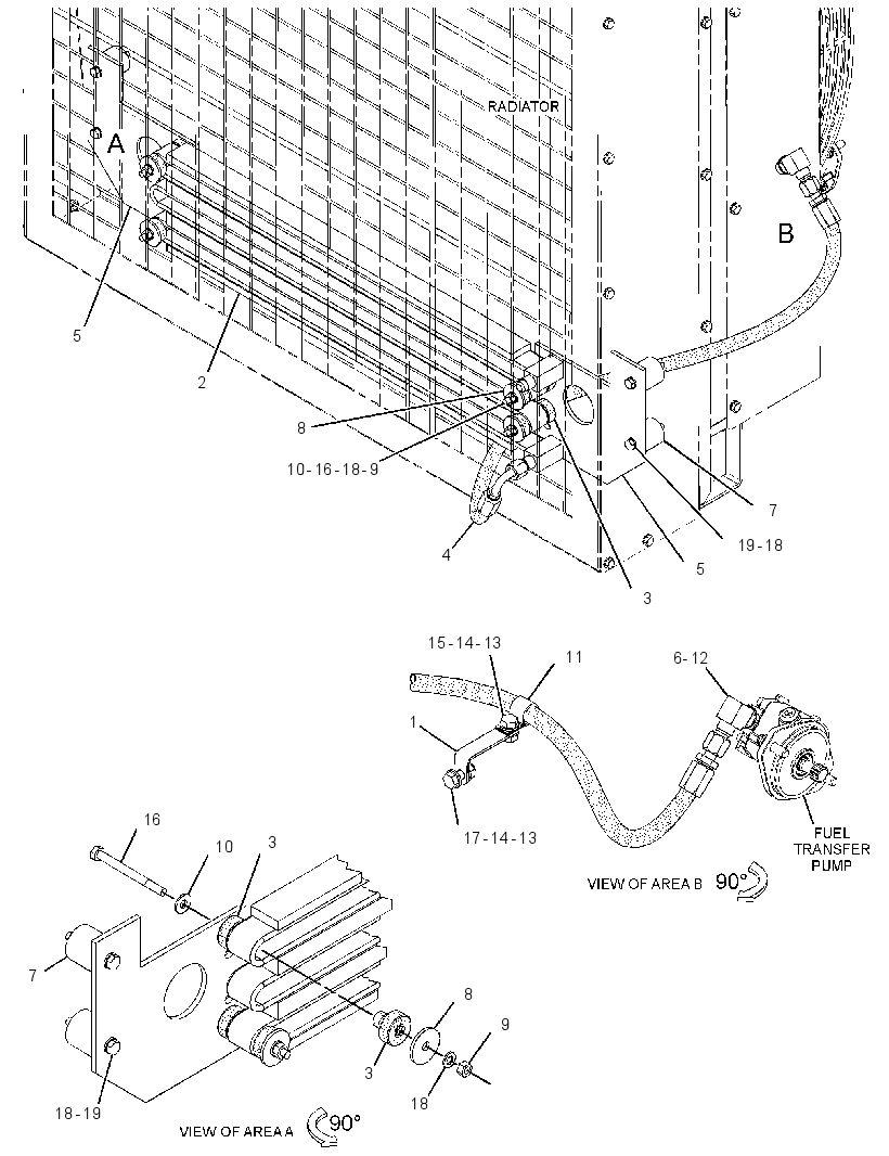 Охладитель топлива 3521922 CAT