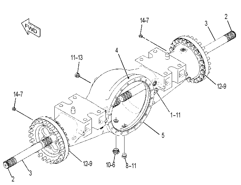 AXLE GP-FIXED 3715143 CAT