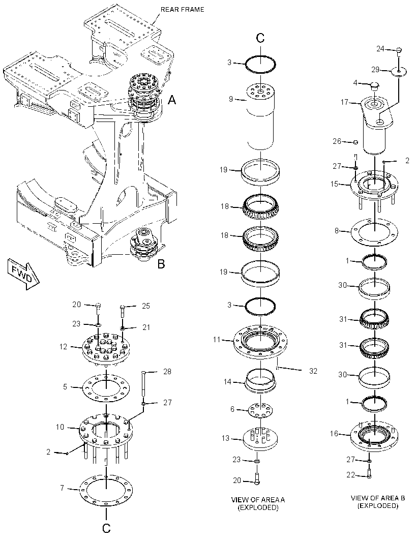 Сцепка шарнирная 2516340 CAT
