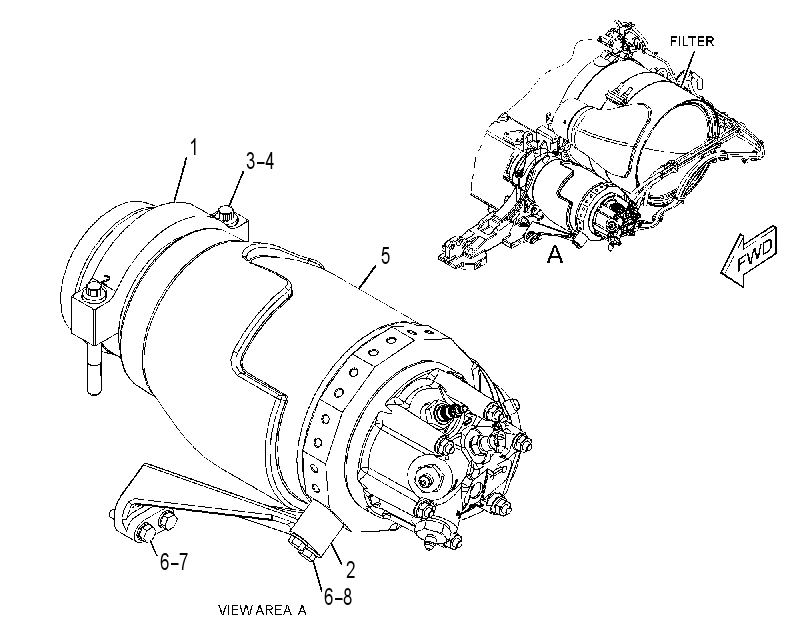 COMBUSTION & MTG GP-EXHAUST 3550804 CAT