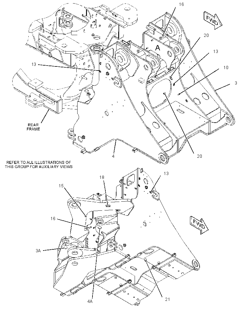 FRAME AS-LOADER 3188570 CAT
