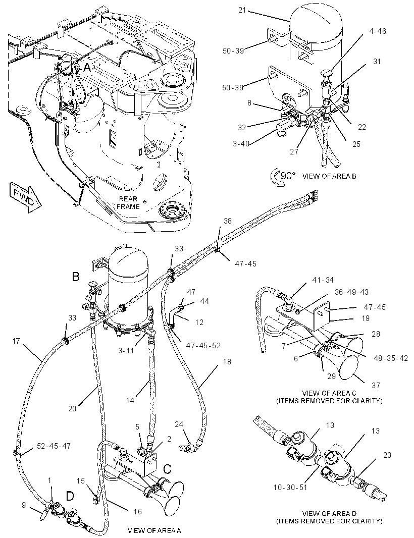 LINES GP-AIR TANK 3485824 CAT